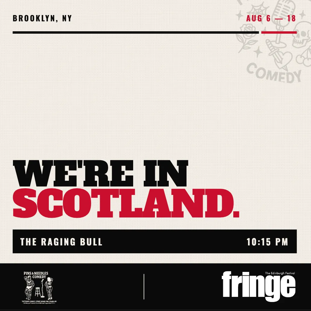 Pins &amp; Needles Comedy Brings Tattooed Stand-Up to the Edinburgh Festival Fringe 2026